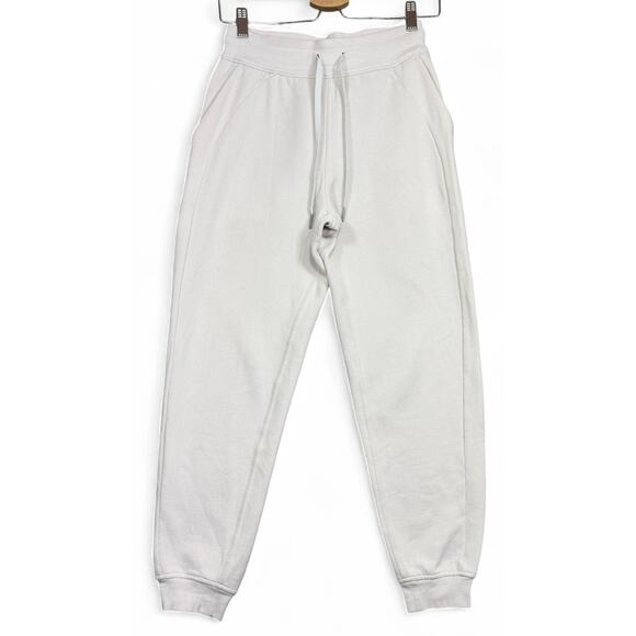 Lululemon Scuba High Rise Jogger Womens 4 Bone White Sweatpants Classic Fit - Picture 3 of 10